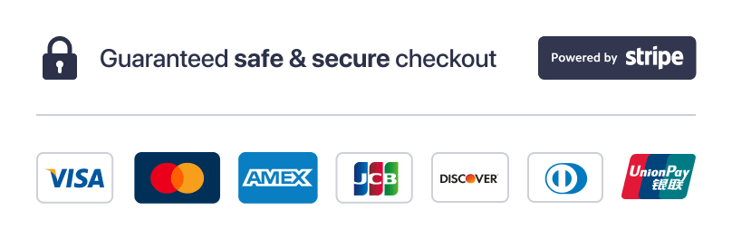 Secure payments powered by Stripe